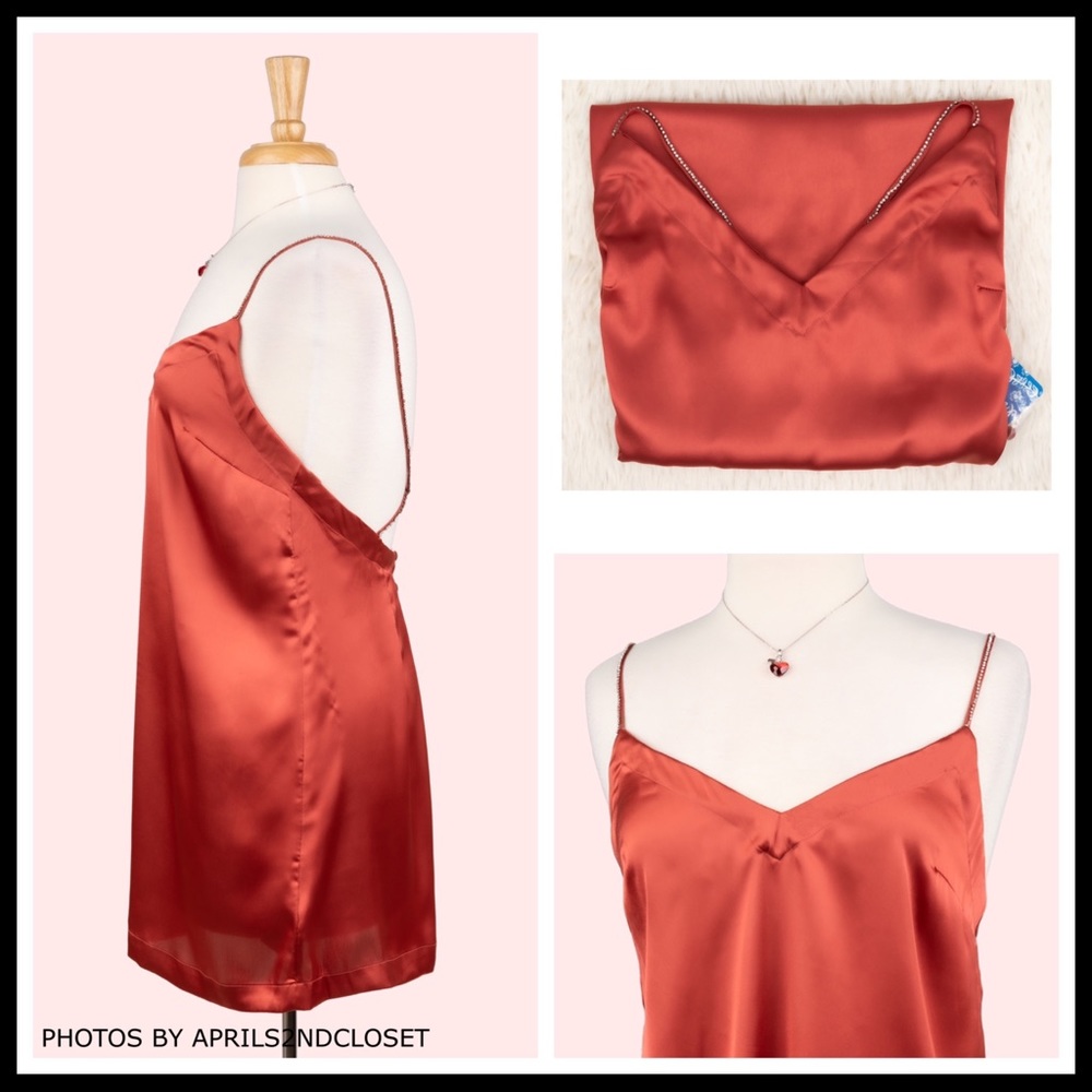 FREE PEOPLE BOHO SLIP CRYSTAL MINI DRESS A3C - Picture 5 of 16